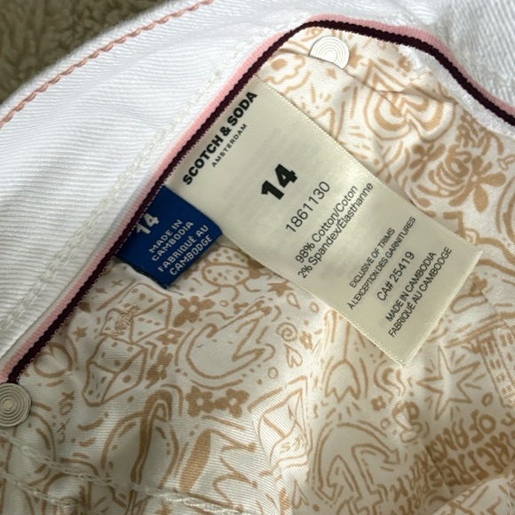 SCOTCH & SODA High Rise Slim Jeans Size 14 | NWT | Sculpting Fit Euro Streetwear - Picture 11 of 12